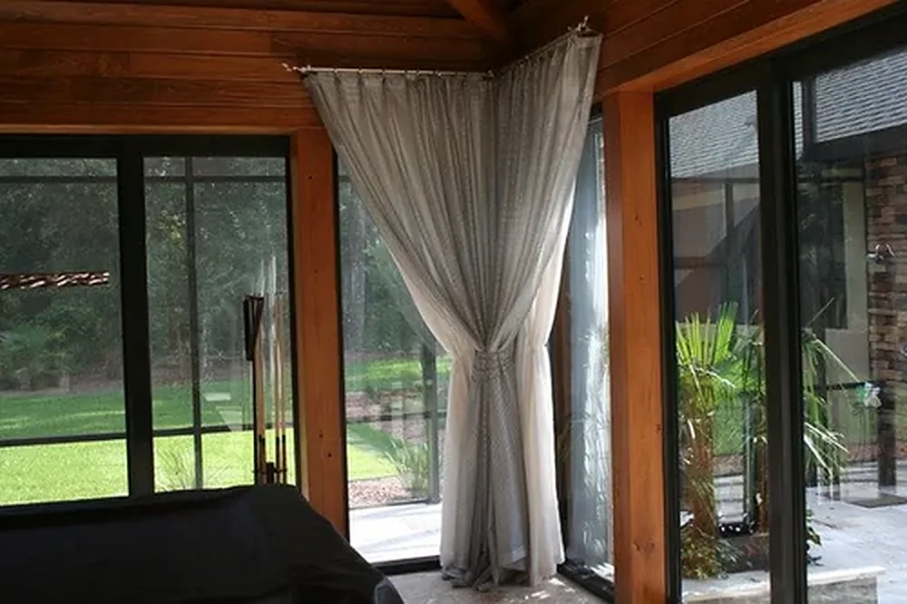 Custom curtains and drapery sewn by Custom Fabric Creations in a St. Petersburg, FL home