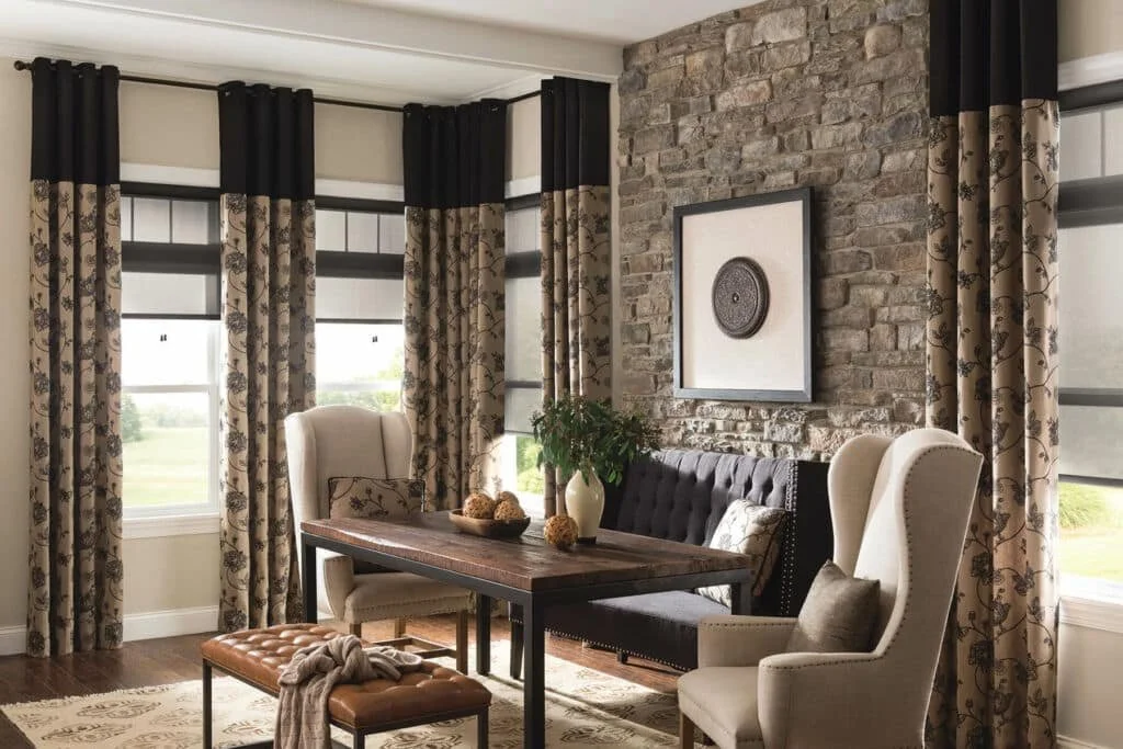 Custom blinds installed by Custom Fabric Creations in a St. Petersburg, FL home