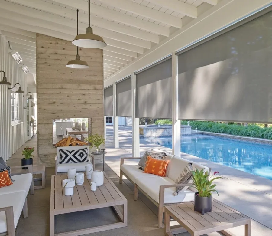 Outdoor Window Shades | Custom Fabric Creations, St. Petersburg, FL Outdoor lanai shades installed by Custom Fabric Creations in St. Petersburg, FL