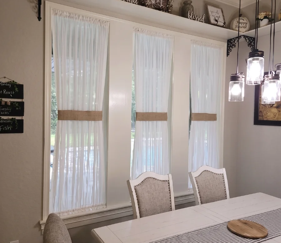 Interior Styling, Coordinated fabrics, hardware, and finishing touches pulled together during an in-home design consultation. By Custom Fabric Creations, St. Petersburg, FL.